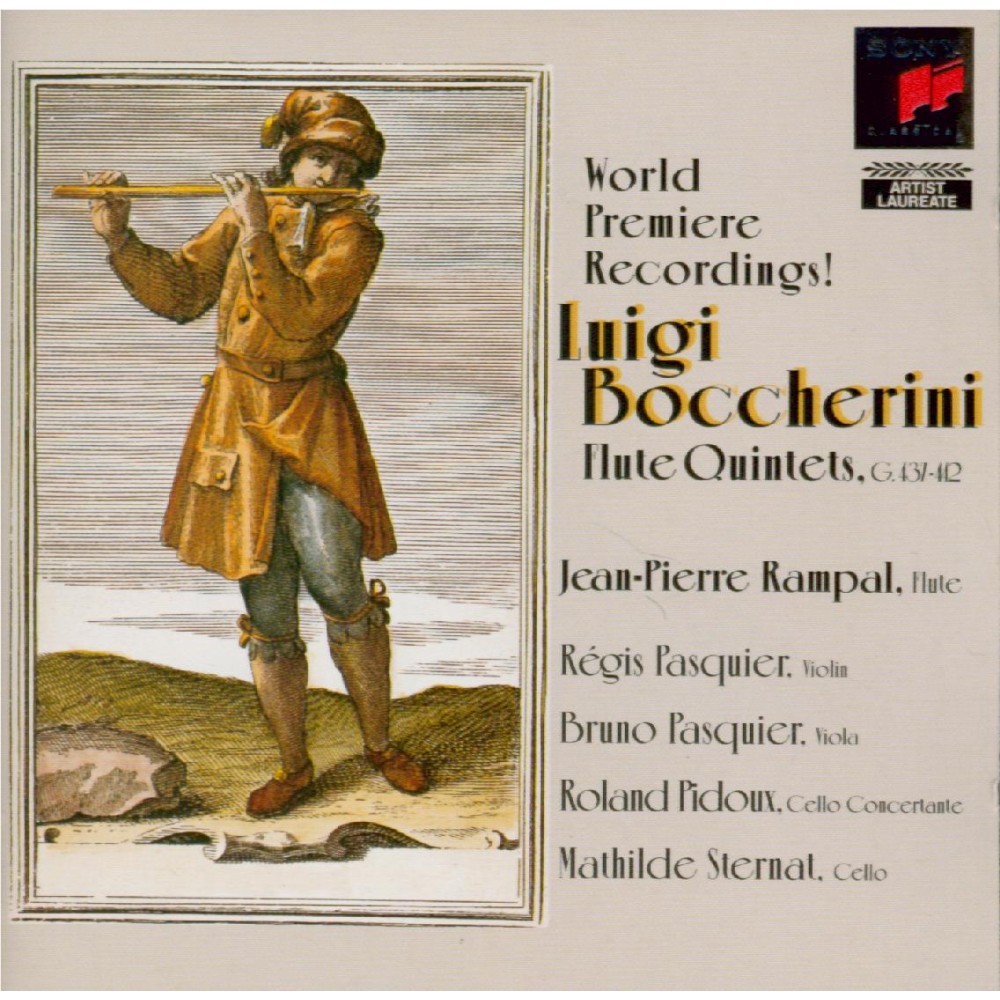 BOCCHERINI - Rampal - Quintette pour flûte ou hautbois, deux violons, al